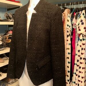 Helene Berman London black sequin blazer.